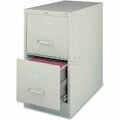 Sp Richards Lorell® 2-Drawer Heavy Duty Vertical File Cabinet, 18"W x 26-1/2"D x 28-3/8"H, Gray LLR60662